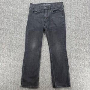 Old Navy Mens Boot-Cut Built-In Flex Jeans Black 28 Denim Pants